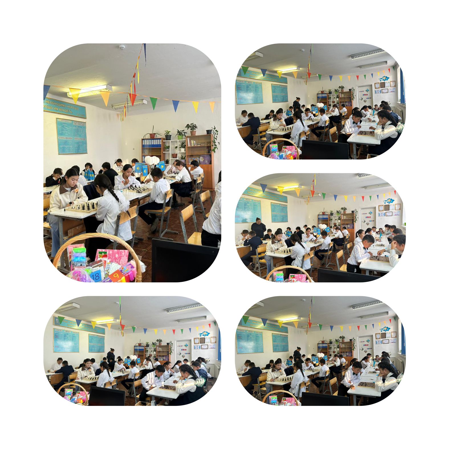 25  қазан — Республика күні мерекесіне орай мектебімізде «Республика күніне арналған дойбы додасы» атты зияткерлік сайысы